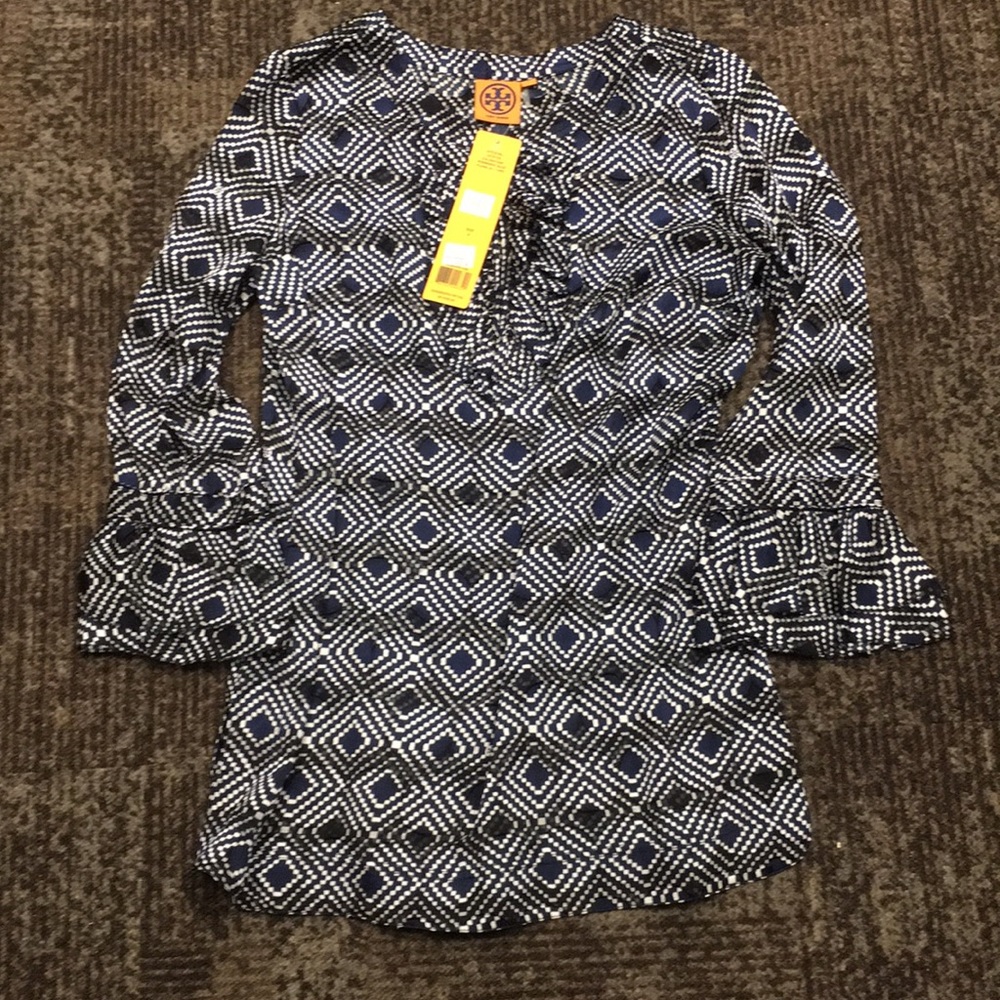 Tory Burch Normandy blue tunic